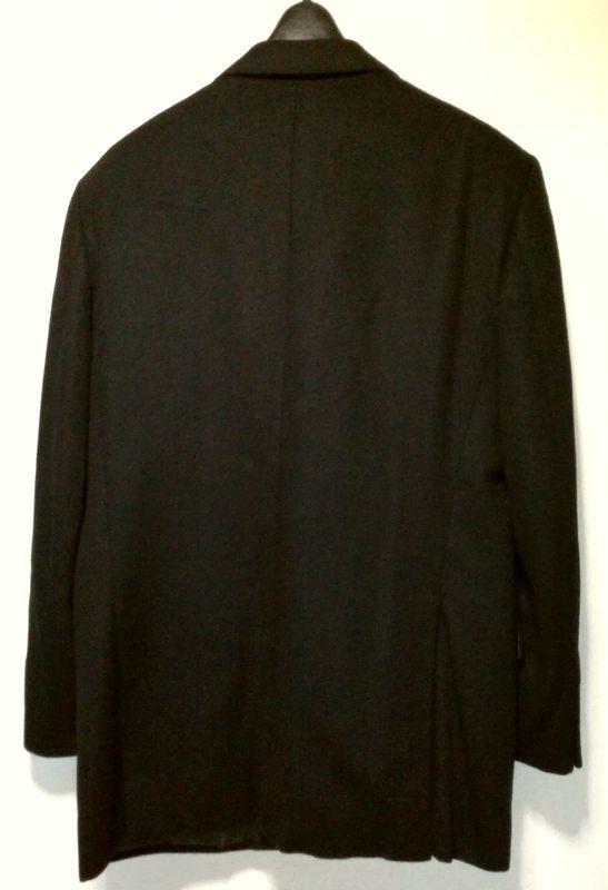 メンズ★カシミヤ100%テーラードジャケット　LL　濃紺　中古品