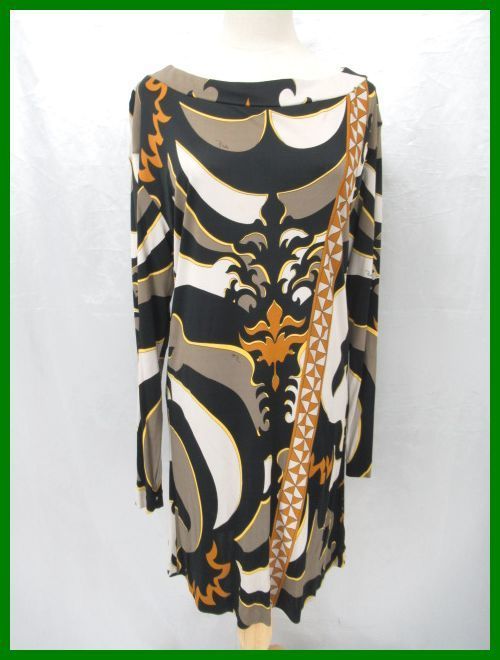 ☆Emilio Pucci/エミリオプッチ ボートネック ミニワンピース 