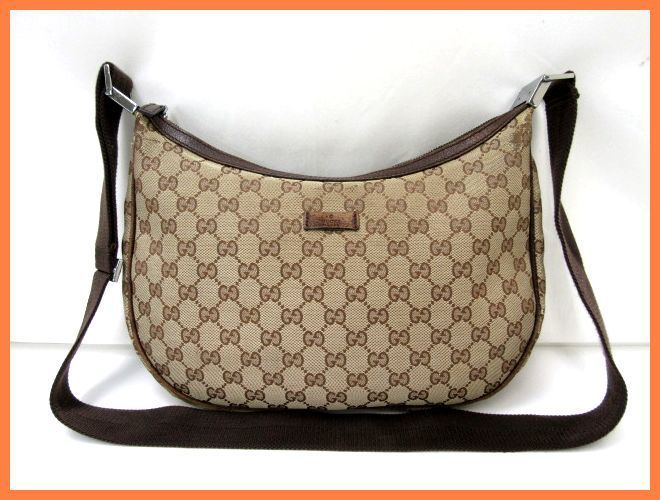 ☆GUCCI/グッチ GGキャンバス ショルダーバッグ 122790/ベージュ 