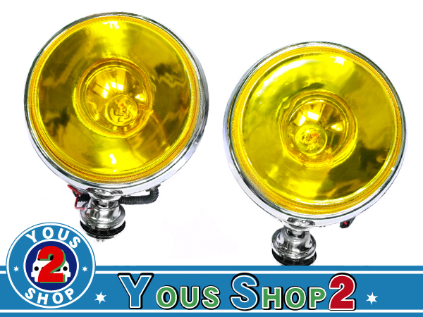 24V H3 100w 大型フォグランプ ハロゲン メッキ クリアレンズ 24V