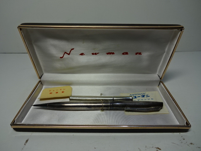 希少 廃番】NEWMAN 純銀製 シャープペンシル ノック式 SILVER刻印 希少