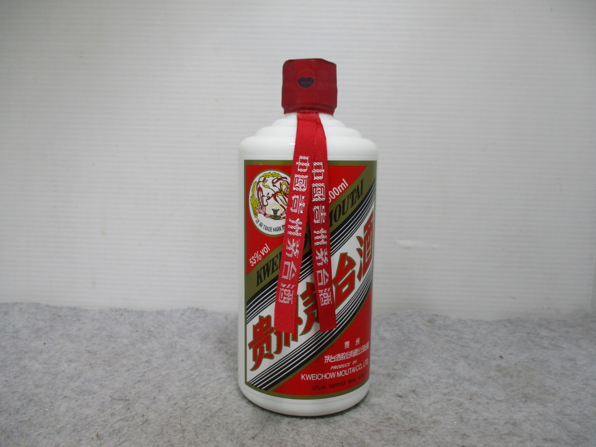 販売品 T0402-27/15497 貴州茅台酒 天女ラベル マオタイ酒 53% 540ml