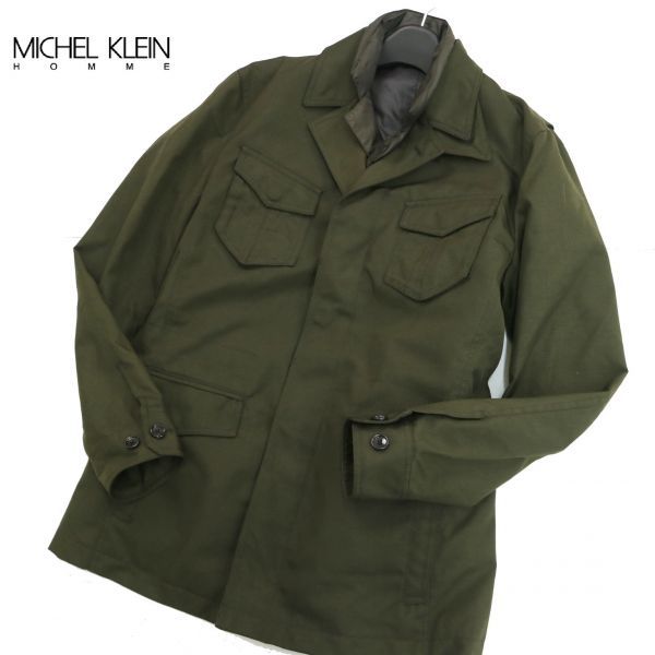 新作登場，限定SALE MICHEL KLEIN HOMME ミッシェルクラン オム ライナーベスト付き ダウン ミリタリー コート Sz.48 メンズ c410tc136(コート)｜売買されたオークション情報、yahooの商品情報をアーカイブ公開 - オークフ 男性用