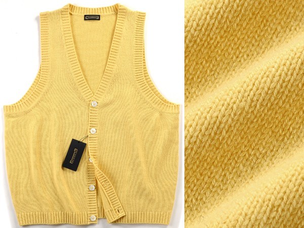 ◆【特級カシミヤ使用！伊FEDELI(フェデーリ)×TIE YOUR TIE/美しい発色で魅了する極上カシミヤニットジレ8.6万】[tyt1862201]