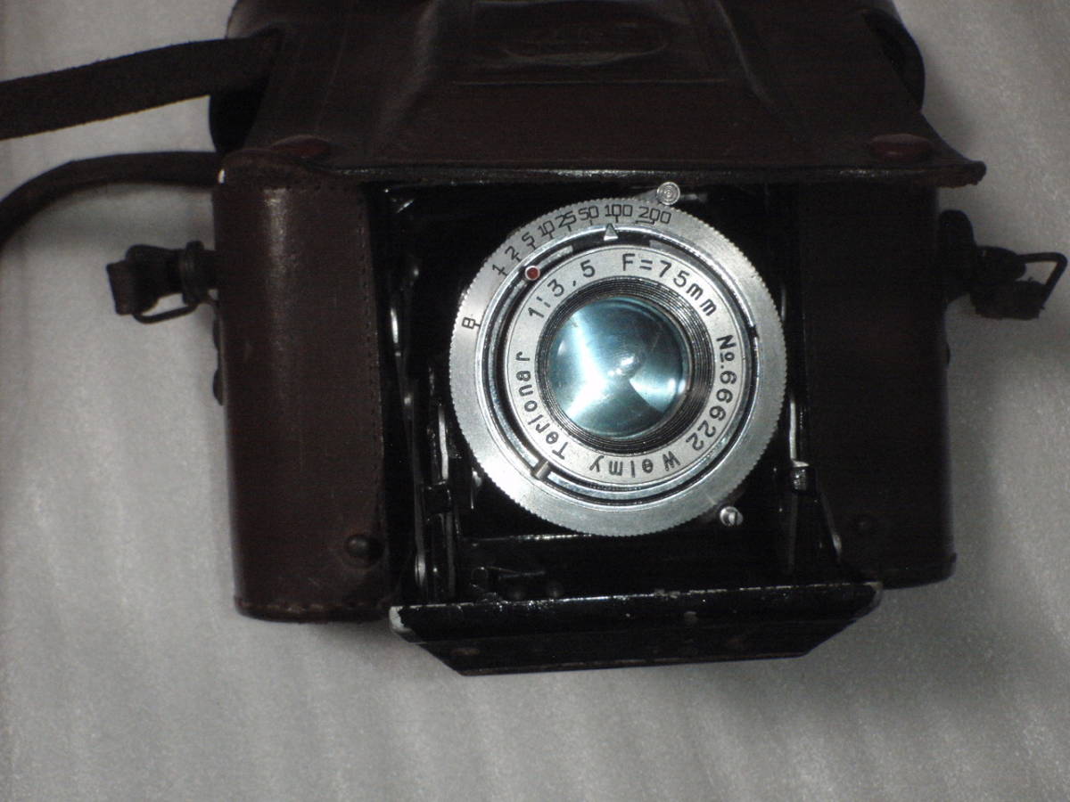 Camera-Z-1 ZEISS IKON製蛇腹カメラ 6x6 ケース付 Welmy Terlonar 1