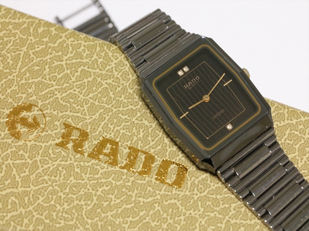 可動品【ラドー/RADO】スイス製 ダイヤスター 121.9532.3 黒/ブラック 