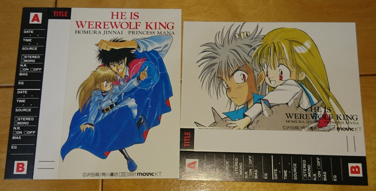 魔狼王風雲伝 He Is Werewolf King カセットインデックス Index 沢田翔 2枚セット その他 売買されたオークション情報 Yahooの商品情報をアーカイブ公開 オークファン Aucfan Com