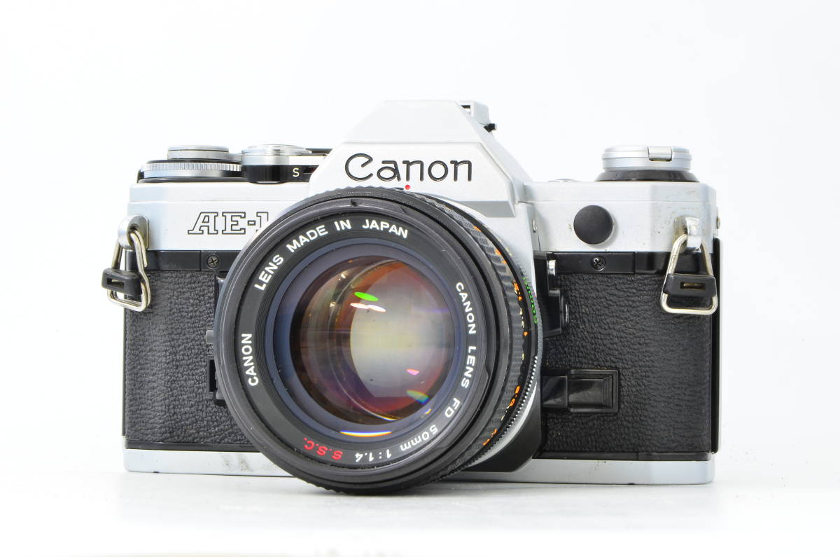 【新作登場，大人気】 A381 キヤノン Canon AE-1 ＋ FD 50mm F1.4 S.S.C MF一眼レフカメラ 標準レンズ(キヤノン)｜売買されたオークション情報、yahooの商品情報をアーカイブ公開 - オークファン マニュアルフォーカス