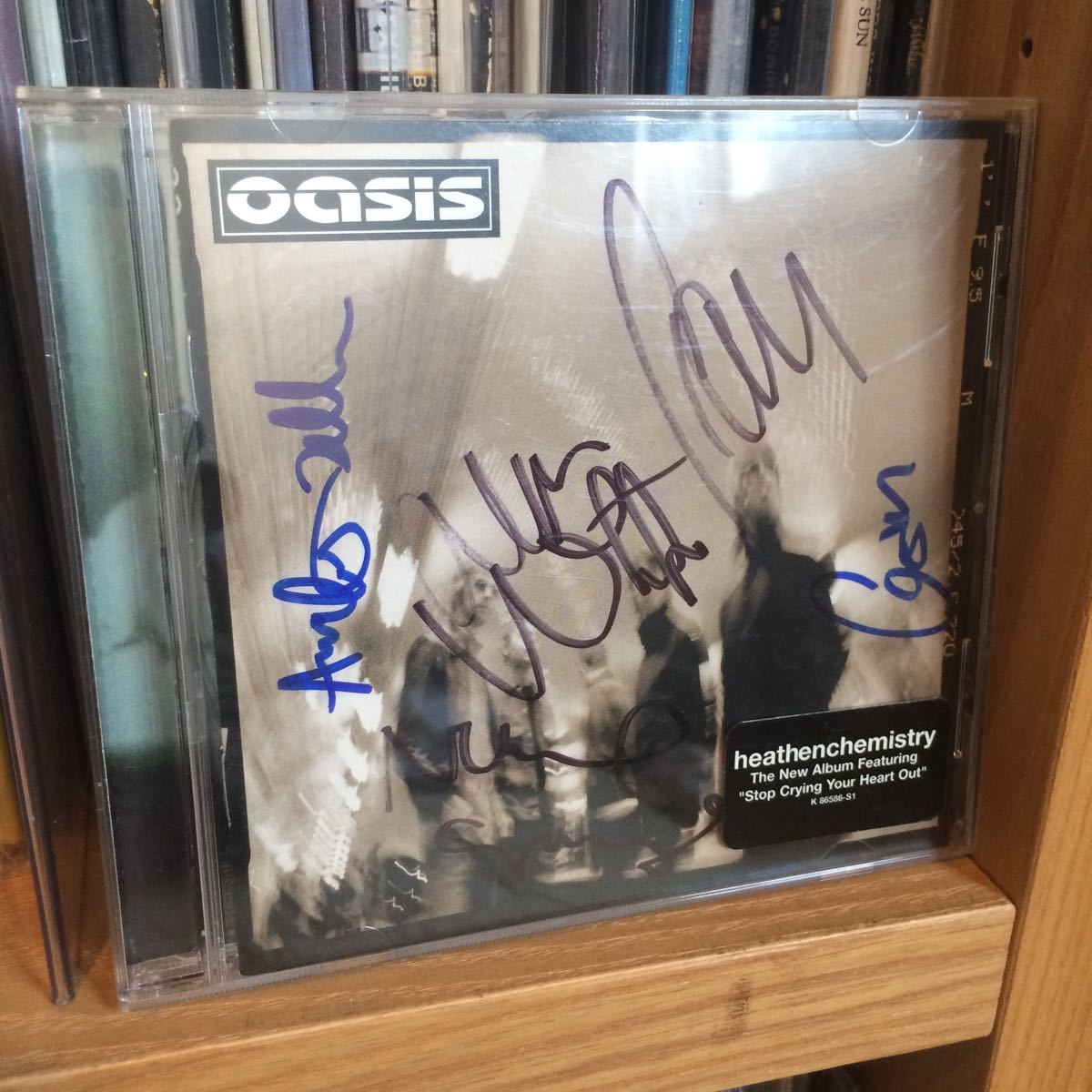 オアシス OASIS リアム・ゲム・アンディ3名 直筆サインCD オアシス