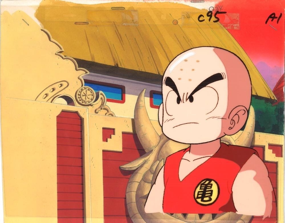 大判 ドラゴンボール セル画 天下一武道会 直筆背景付き クリリン 鳥山明 ドラゴンボール 売買されたオークション情報 Yahooの商品情報をアーカイブ公開 オークファン Aucfan Com