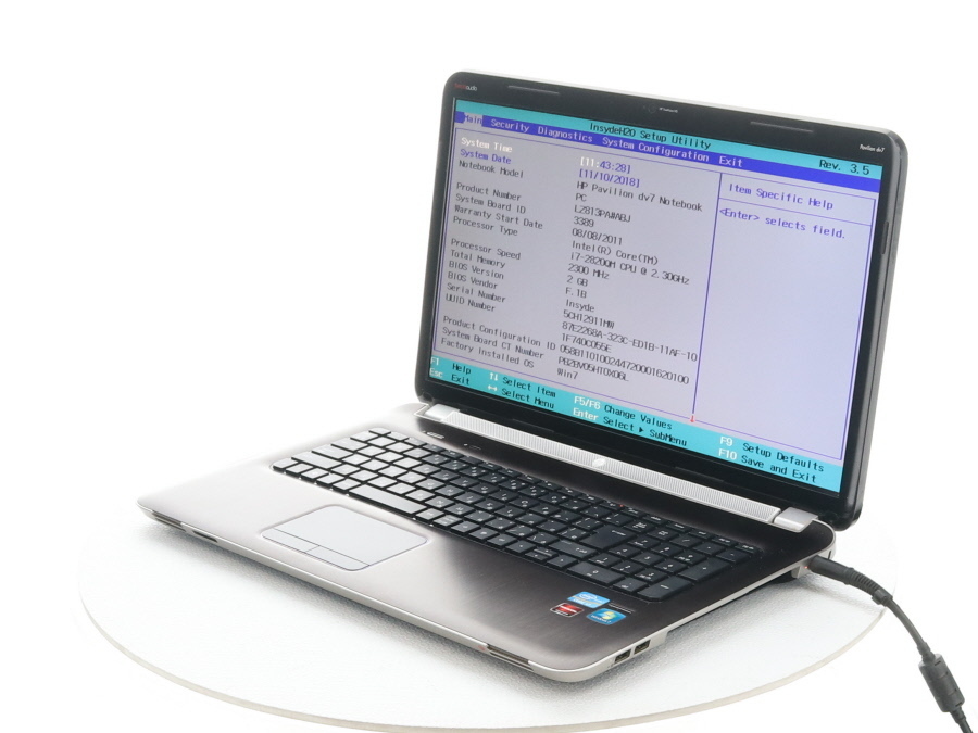 hp dv7-6100TX Pavilion Core i7 2820QM 2.30GHz 2GB 現状品(17インチ～)｜売買された ...