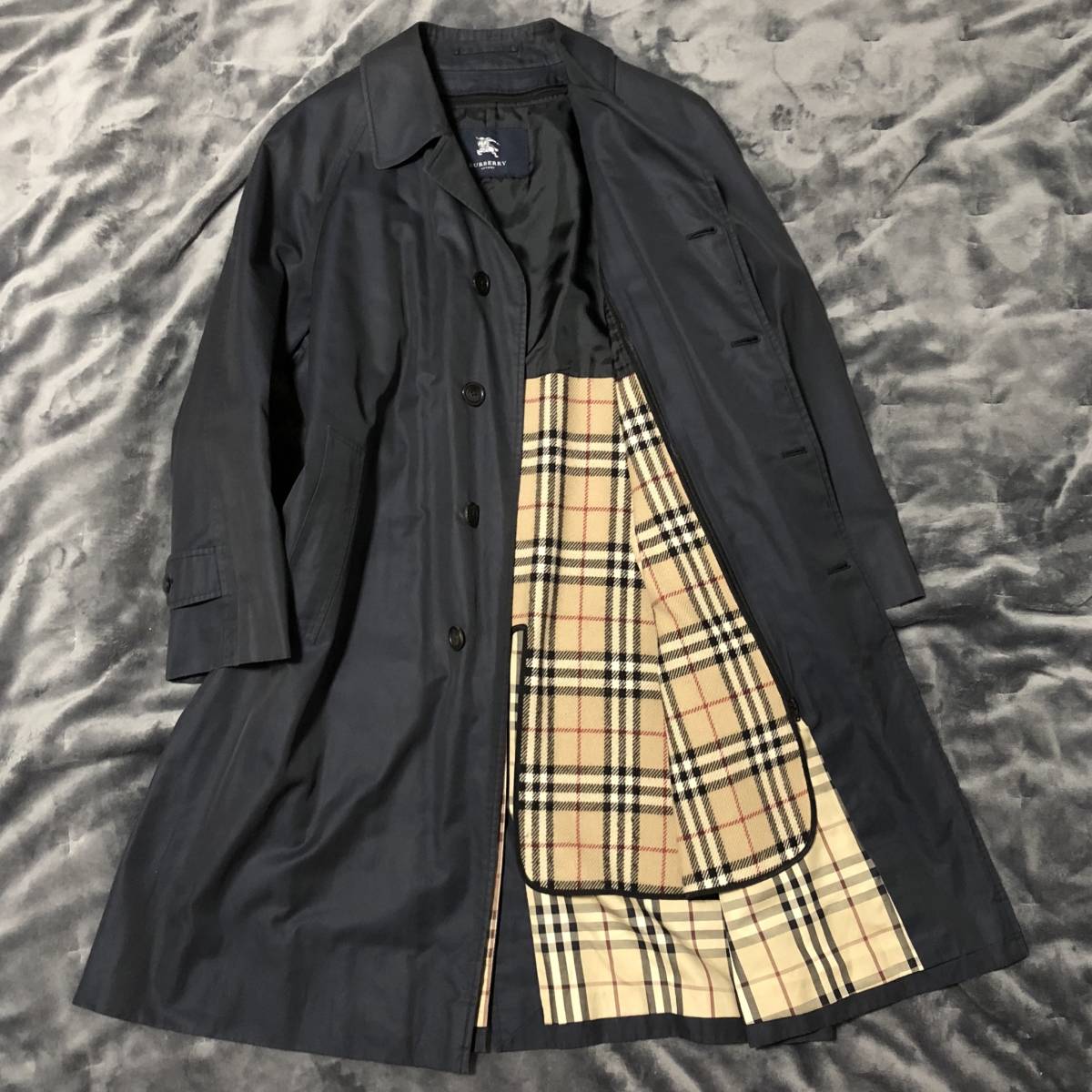 1181 BURBERRY LONDON バーバリー ロンドン ライナー付 カシミヤ混