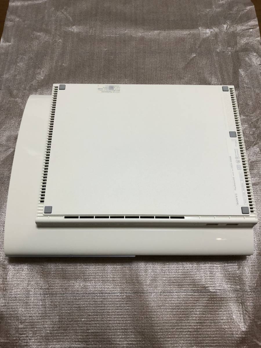 ★新品同様　完品★　PlayStation3 (250GB) CECH-4000B　クラシックホワイト　AVケーブル未使用 PS3 250GB 本体 新品未通電 500GB 250GBの通販