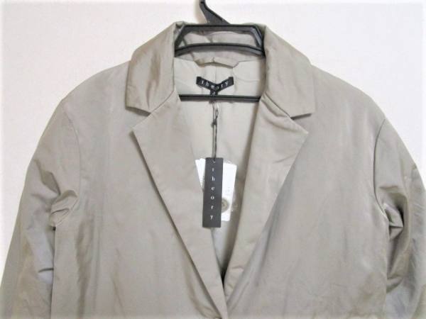 セオリー theory コート サイズS ライトグレー レディース 冬物 美品