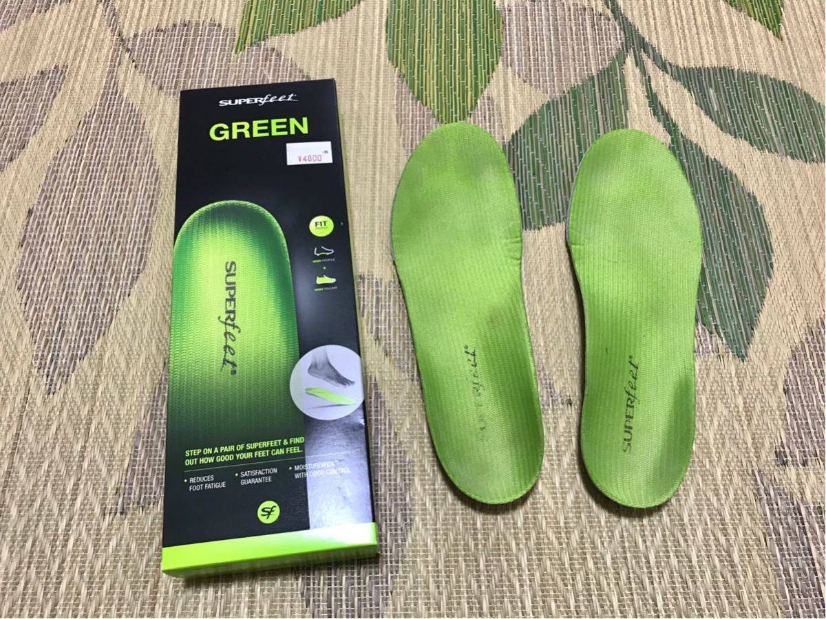 SUPERFEET TRIMFIT GREEN スーパーフィート トリムフィット グリーン 登山 インソール サイズD 25.5-27