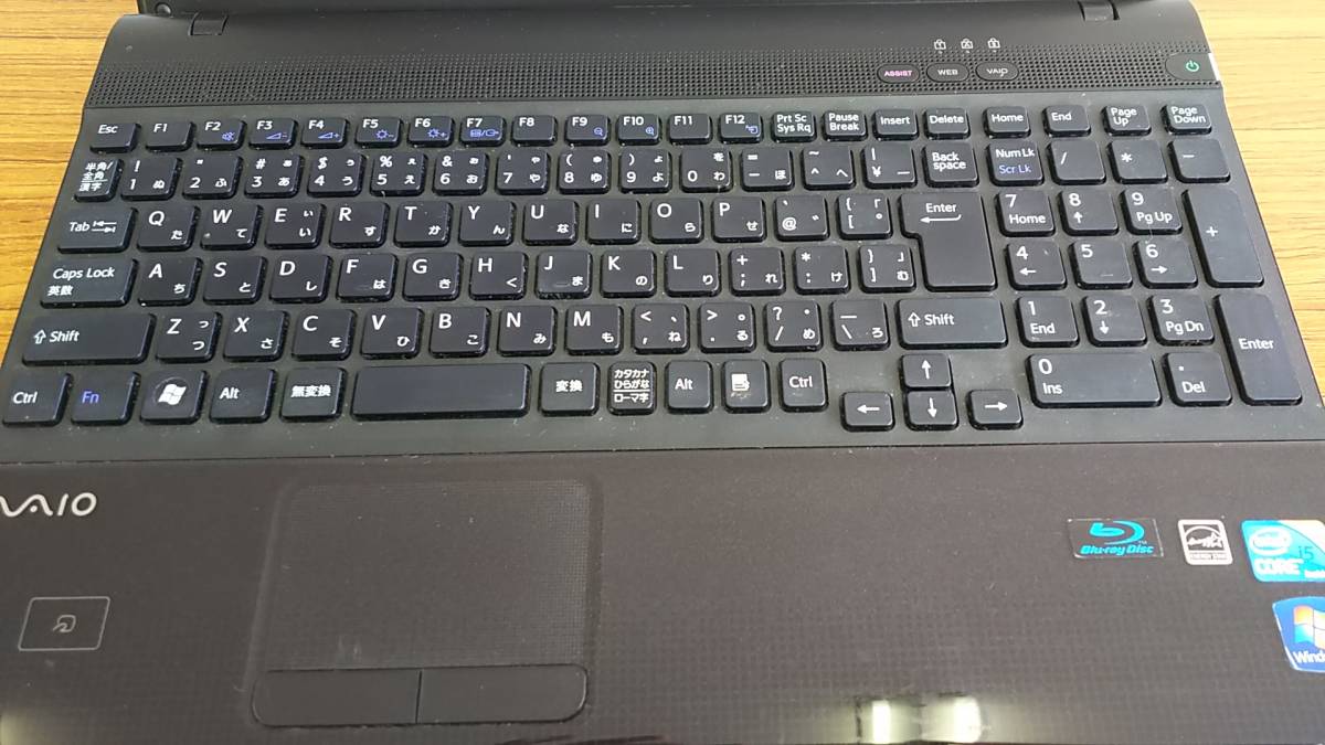 ○○2203 SONY VAIO VPCEB49FJ Core i5 480M HDDなし メモリ4GB 