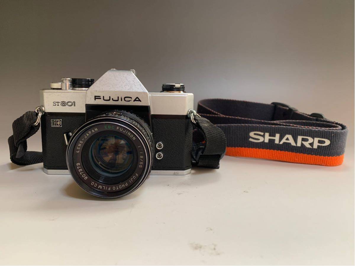 【通電確認済】FUJICA ST801 ＆ FUJINON 55mm F1.8 FUJICA ST801 . レンズ FUJINON 1:1.8/55 / 現状渡し 名 【公式通販】