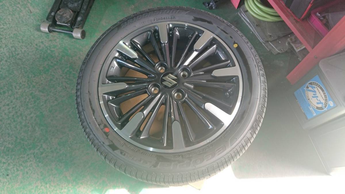 ★ 新車外し MK53S スペーシア カスタム 純正ホイール&タイヤSET ★