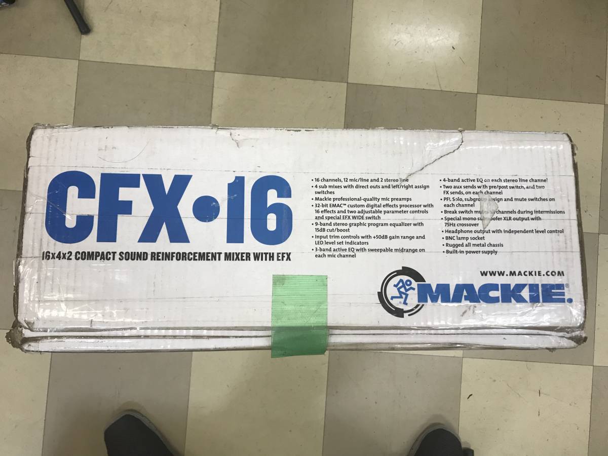 CFX16 Mackie アナログミキサー 完動品 アナログ 純正ソフトケース付き