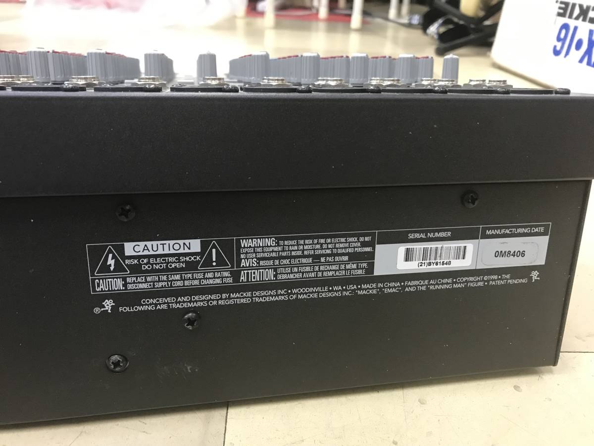 CFX16 Mackie アナログミキサー 完動品 アナログ 純正ソフトケース付き