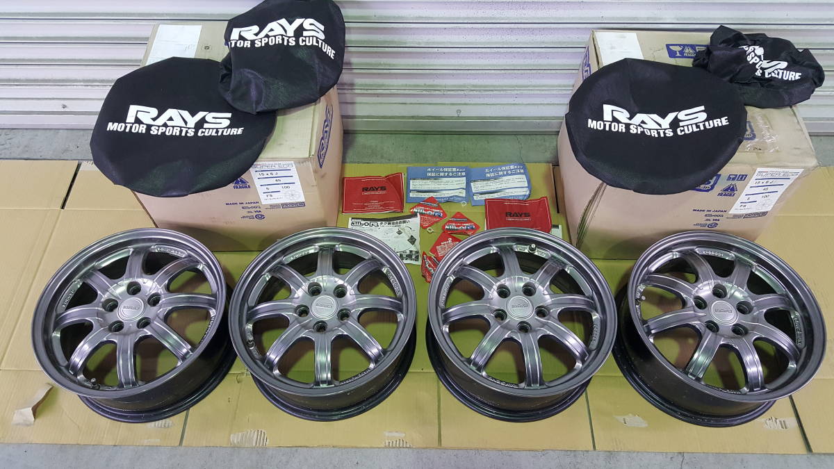 4本 RAYS レイズ SUPER ECO スーパー エコ 軽量 鍛造 6.0J ×15 +45