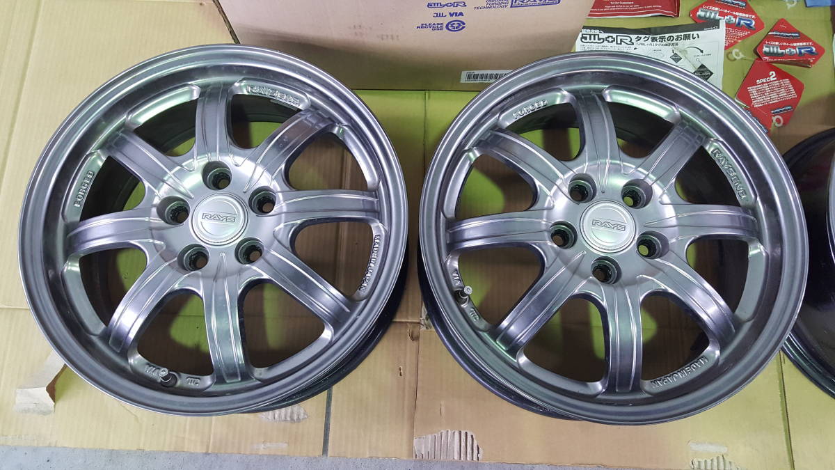 4本 RAYS レイズ SUPER ECO スーパー エコ 軽量 鍛造 6.0J ×15 +45