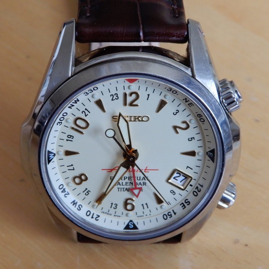 セイコー アルピニスト クォーツ チタン 8F56-00D0 SEIKO