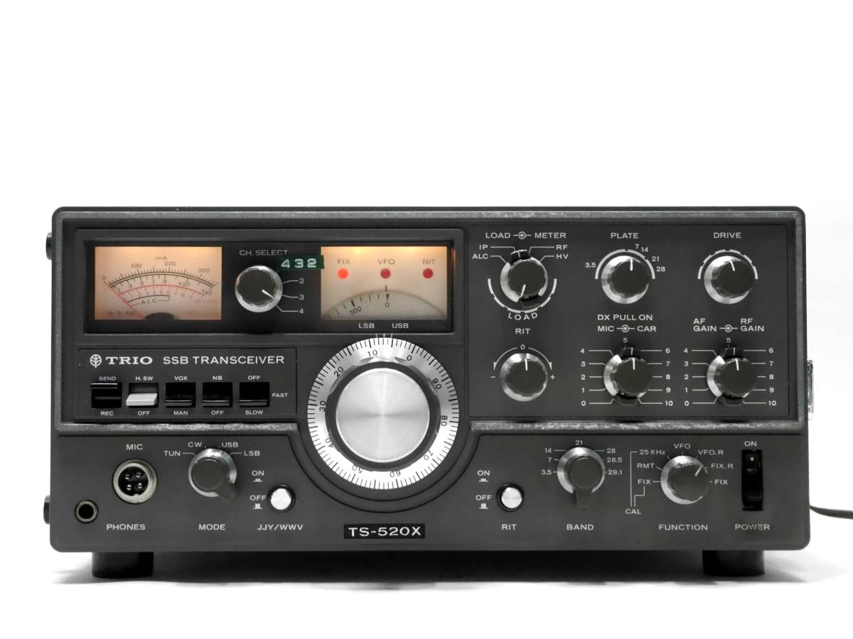 古い 無線機 TRIO TS-520X 通電OK SSB トランシーバー ホビー
