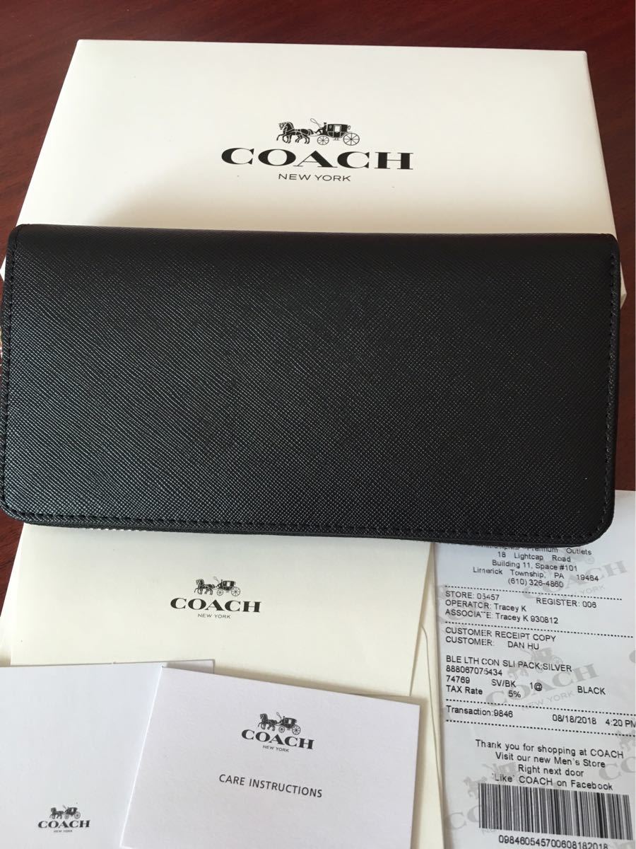 COACH 長財布 コーチ kl長財布 ラグジュアリー シグネチャー レザー