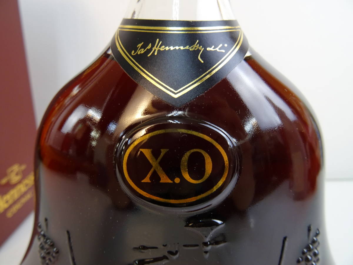 ヘネシーXO☆Hennessy X.O☆金キャップ・旧クリアボトル☆ブランデー