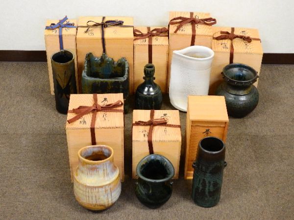 加藤釥 瀬戸焼 花瓶 花器 背戸窯 の落札相場・落札価格 (瀬戸) 「加藤