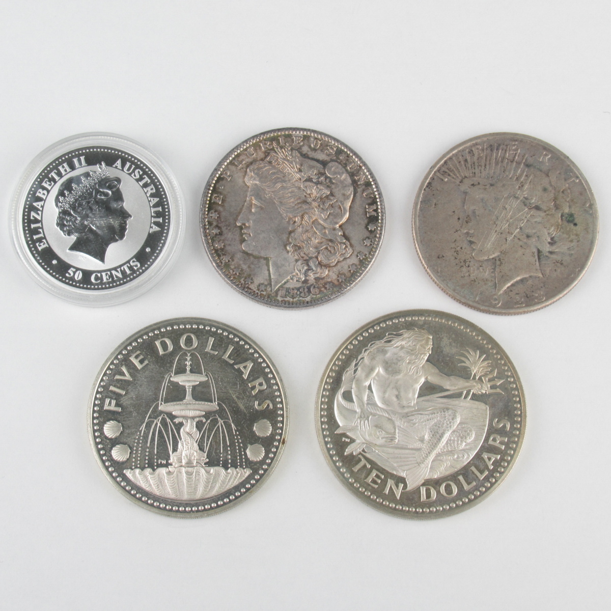 外国銀貨 5枚おまとめ 総重量 142g※真贋未確認◇おたからやx Yahoo