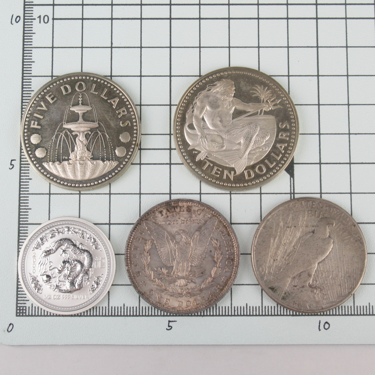 外国銀貨 5枚おまとめ 総重量 142g※真贋未確認◇おたからやx Yahoo