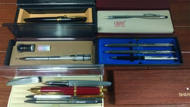 高級ブランド★ボールペン★万年筆 計10本／ CROSS／Pilot ／Chromatic／DAKS　等_1