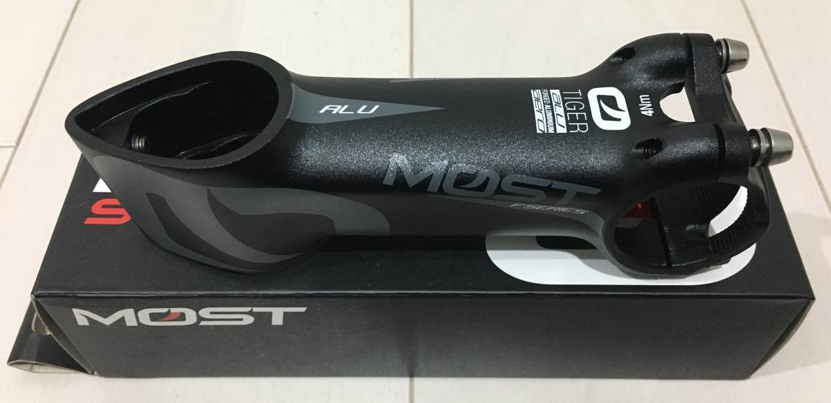 MOST ステム 100mm TIGER ALU エアロ クランプ径31.8mm ブラック