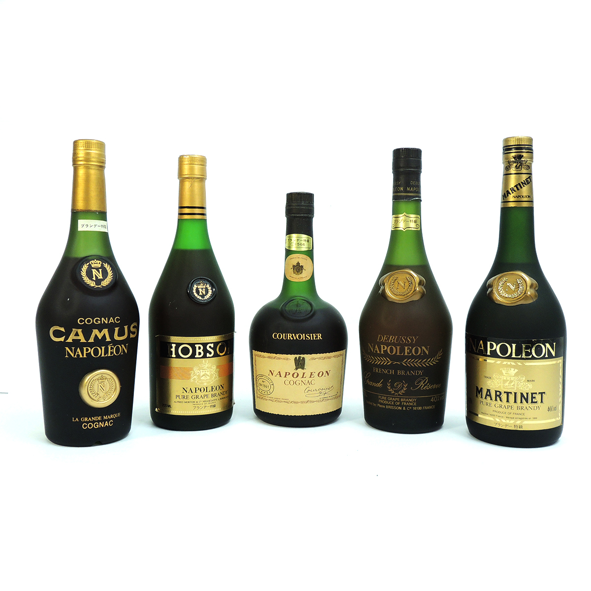 未開栓 ブランデー5本まとめ CAMUS ニッカウヰスキー HOBSON 巴工業
