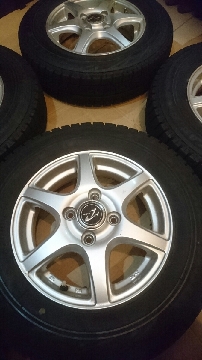 145/80R13 2016 ブリヂストンGZ Treffer アルミホイール スタッドレス 