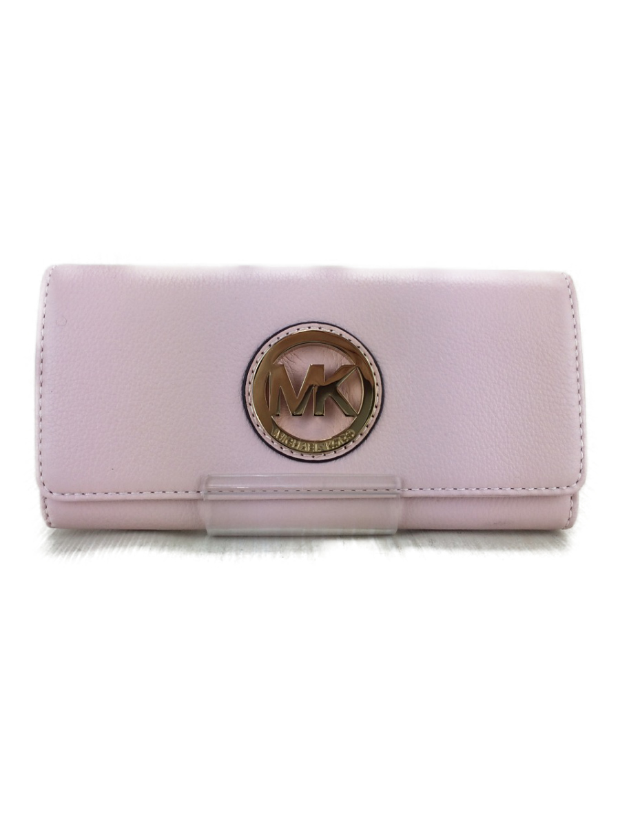 MICHAEL KORS◇【ほぼ未使用】長財布/PVC/PNK マイケルコース 長財布 