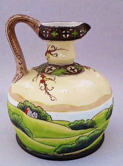 オールドノリタケ Noritake ウッドランド エナメル盛花瓶 - 敬誠アート オールドノリタケの作品一覧 ] 公式 [ Vol.001 盛上 – アンティークテーブルウェア&frasl;ベルモント 食器の通販 Vol.007
