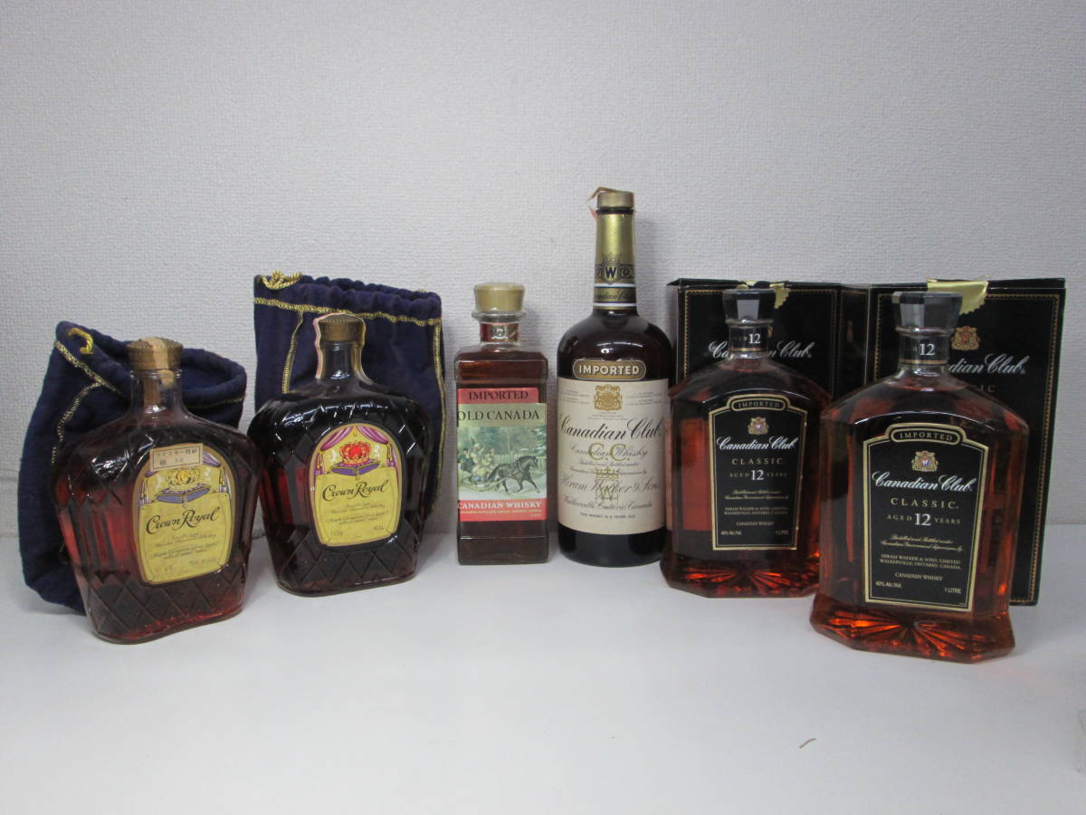 ☆古酒/カナディアンウイスキー 1本(1L×3、ビッグボトル1本含)おまとめ