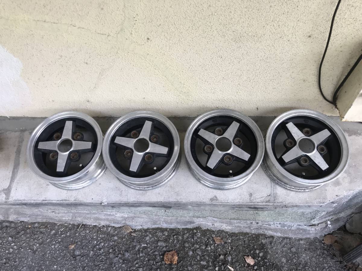 昭和レトロ 旧車 エクイップ equip WORK 10インチ PCD110 4J ベイビー 