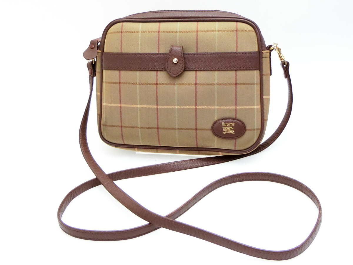 BURBERRY ⁄ バーバリーノバチェックバッグ ⁄ ブラウン（ハンドバッグ