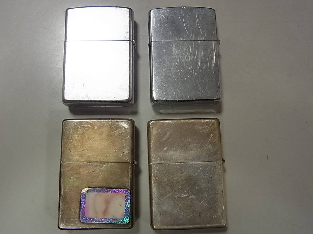 無地 ZIPPO ライター スリム ジッポー サファイア オイルライター 0 