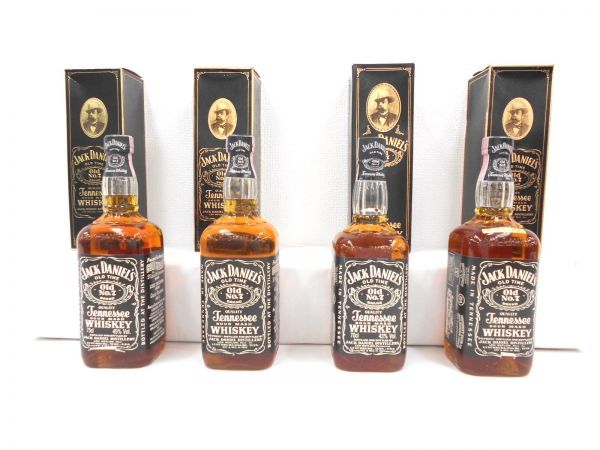 古酒 4本セット JACK DANIELS OLD NO.7 未開栓 箱有 特級有り ジャック