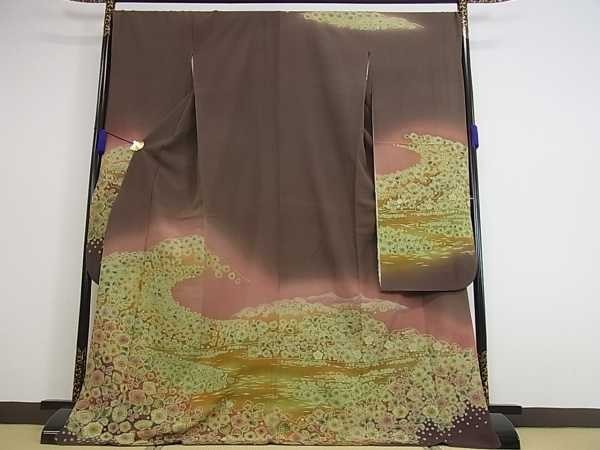 辻が花 暈し染め 絞り 逸品 正絹 作家物 | 金彩 訪問着 着物屋こころ 辻が花 暈し染め 絞り 逸品 正絹 作家物 | 金彩 訪問着 着物屋こころ