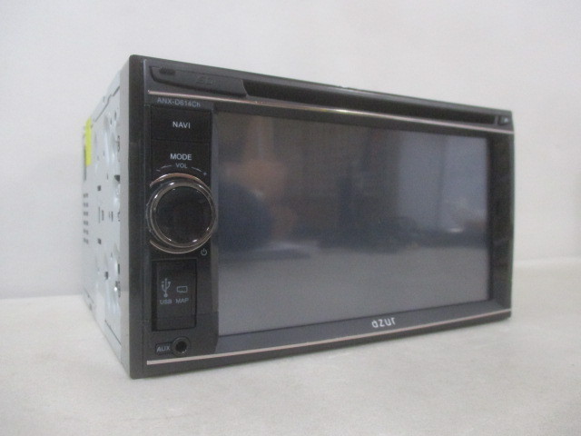azur メモリーナビ ANX-D614Ch ワンセグ DVD AUX SD iPod Bluetooth 中古