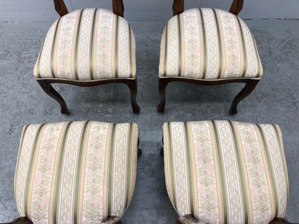 T9661◇展示品◇イタリア製◇ダイニングチェア◇4脚set◇猫足 【公式通販】