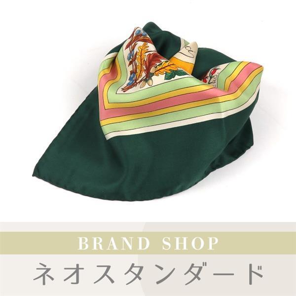 OLD GUCCI オールド グッチ 大判スカーフ　V.ACCORNERO GUCCI グッチ - スカーフ シルク シルクスカーフ オールドグッチ 大判