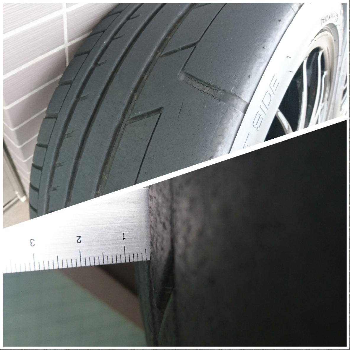 中古美品♪1台分！ WRX STI tS TYPE RA NBR 純正BBSホイール(18X8.5J+53 5/114.3 純正POTENZA RE070付き) S203 S204 TYPE RA-Rと同デザイン_10