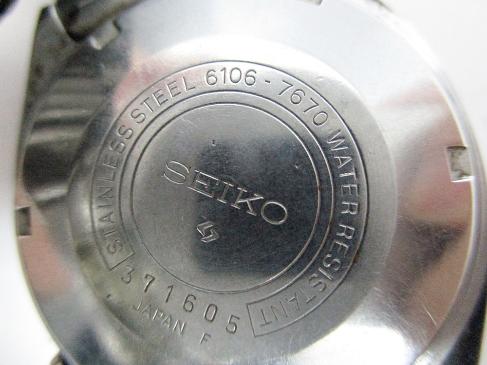 17 41-108606-05 SEIKO advan セイコー アドバン 6106-7670 自動巻 メンズ 腕時計 ブルーグラデーション ...